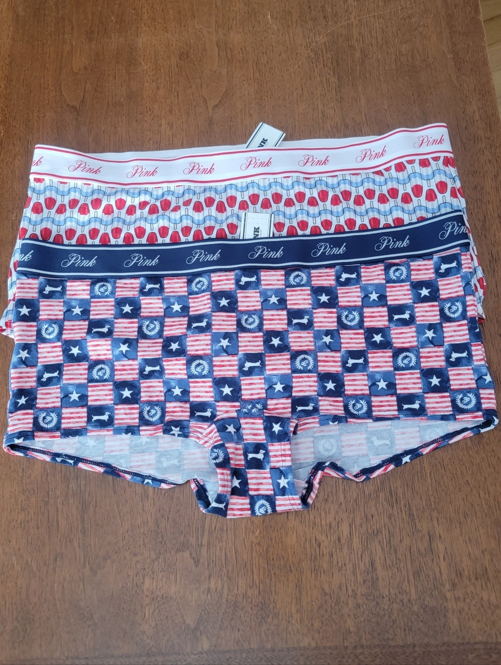 Victoria's Secret PINK patriotic boyshorts